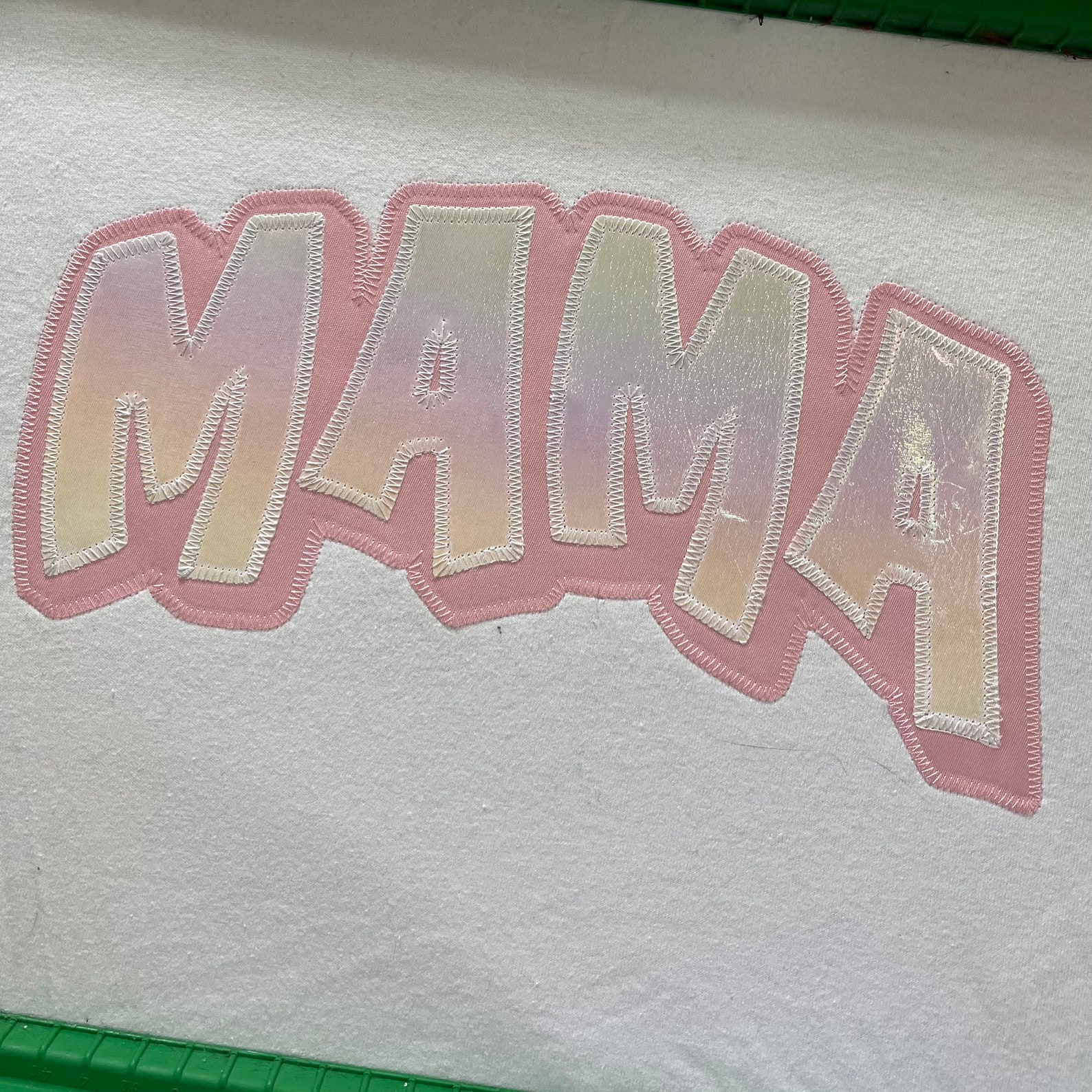 Applique Embroidery File MAMA DST Appliqué Digitized Machine Stitch ...