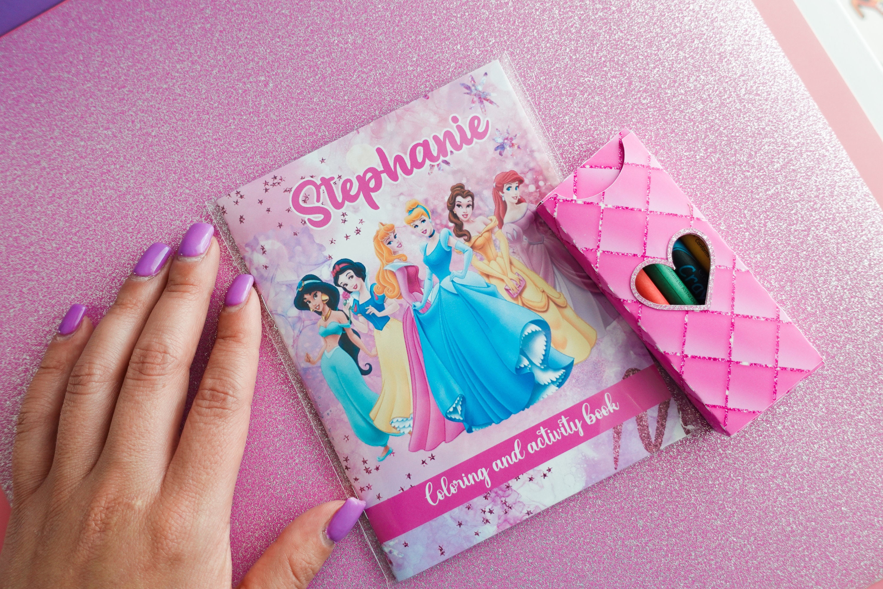 Princess Coloring Packs, Princess Coloring Book, Princess Party Favors ...
