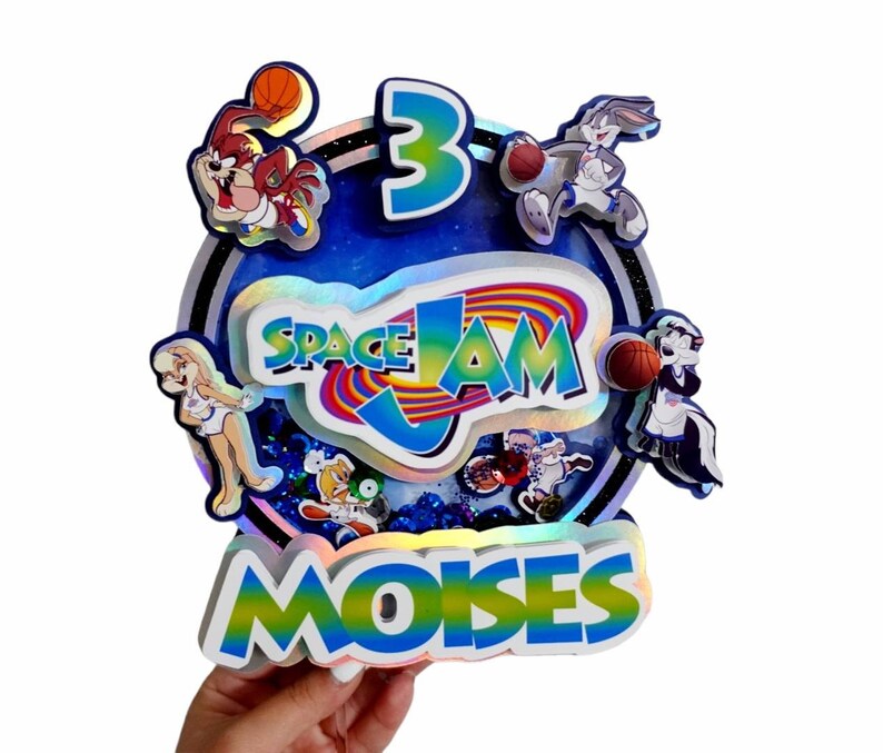 Space Jam cake topper. Decoracion de pastel Space Jam. | Etsy