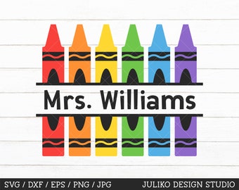 Download Crayon Monogram Svg Etsy