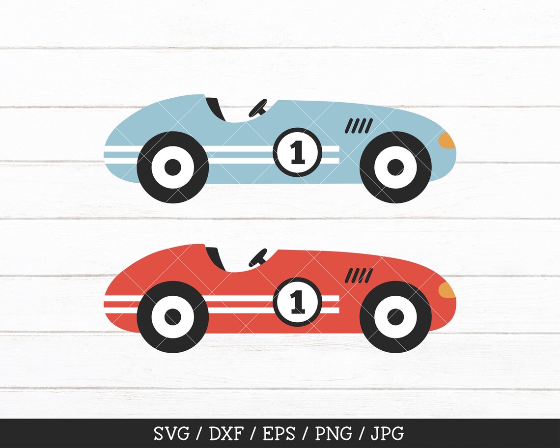 Race Car SVG Bundle, Race Car Layered SVG, Race Car PNG Clipart, Retro ...