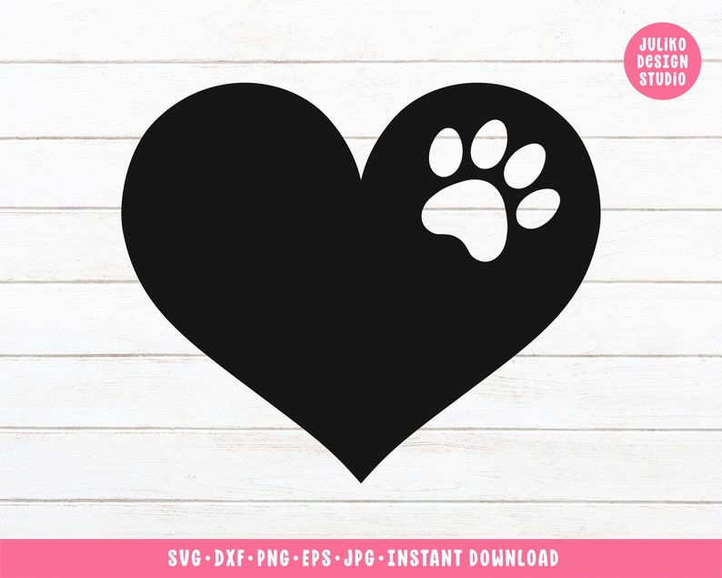 Download Paw Cutting Files For Cricut Heart Love Paw Print Svg Cut File Instant Download Heart Dog Svg Dog Lover Dxf Png Paw Print For Silhouette Drawing Illustration Art Collectibles Senerval Eu
