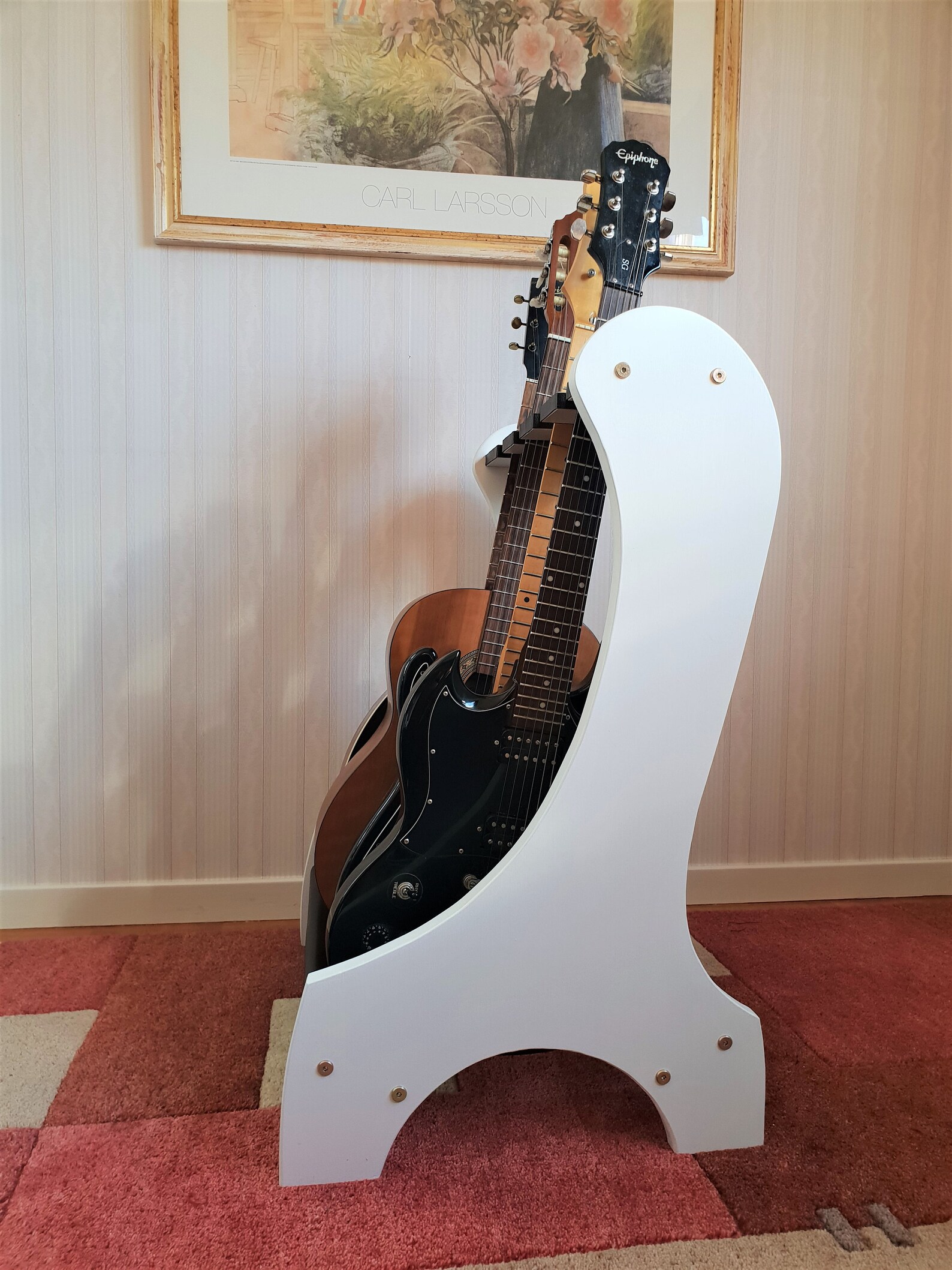 Guitar Rack Guitar Stand 4 Guitars Etsy