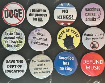 Protest Fascism - magnets / pins / mirrors