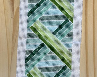 Geometric Bookmark - Greens