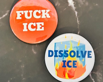 Protest Fascism set 2 - magnets / pins / mirrors