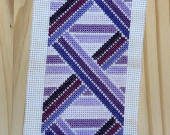 Geometric Bookmark - Purples