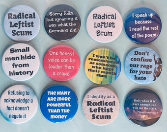 Leftist Rage - magnets / pins / mirrors