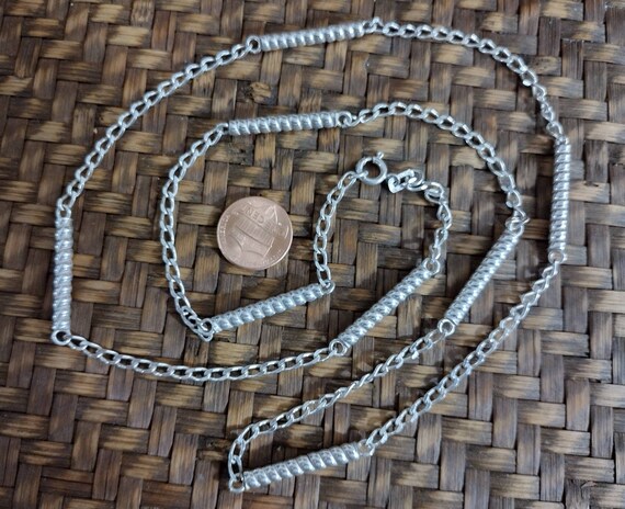 Sterling Silver Italian Made Frado Necklace, Vint… - image 8