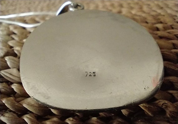 Sterling Silver Sand Dollar Necklace, Vintage San… - image 9