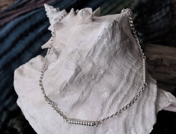 Sterling Silver Italian Made Frado Necklace, Vint… - image 1