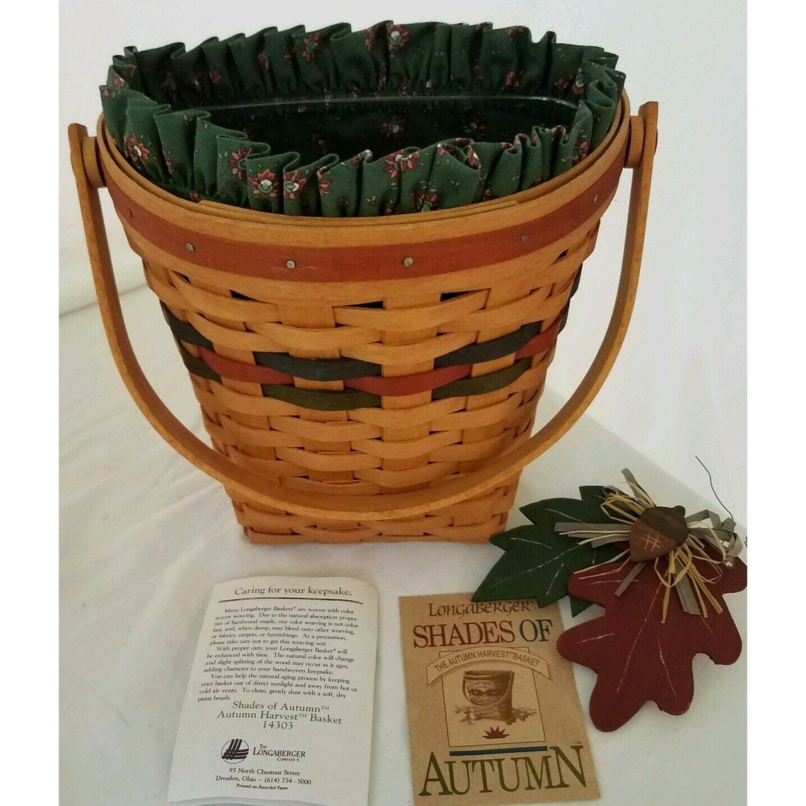 Longaberger Shades of Autumn Harvest Basket Etsy UK