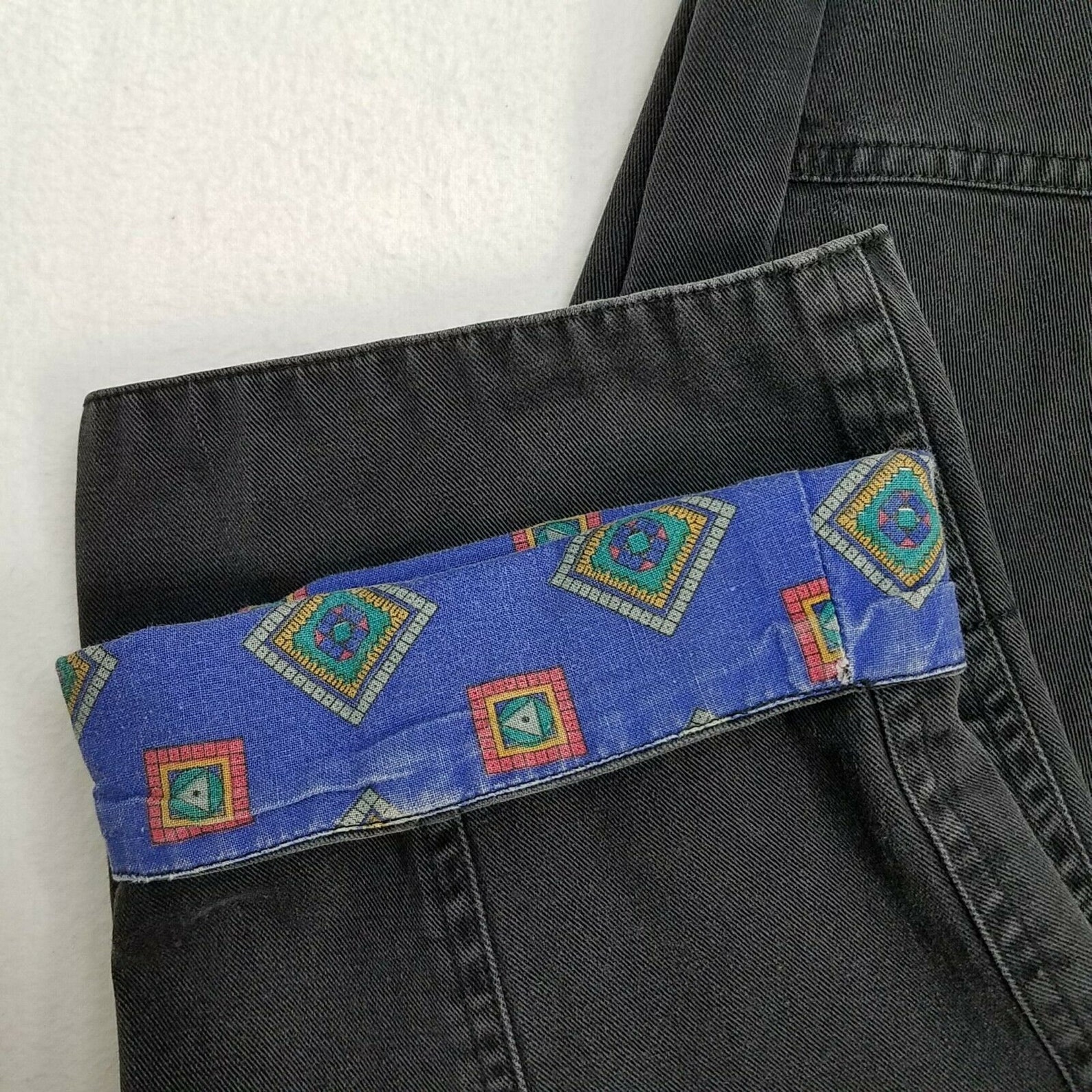 Bugle Boy 80's Skater Jeans Inlaid Design Roll Up Cuff Etsy