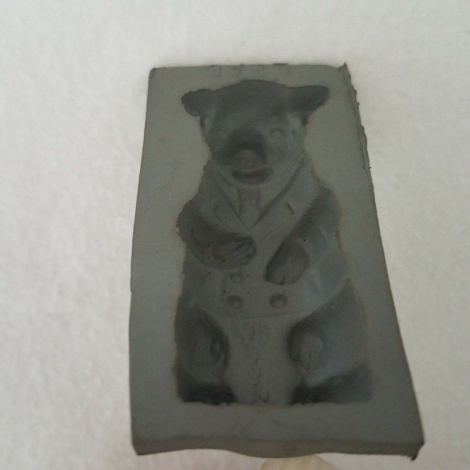 Rubber Cream Cheese Candy Mold Vintage Pig in Suit Candy Mints