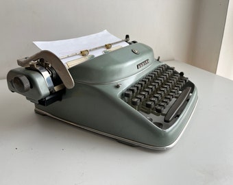 Vintage Typewriter With Ribbon Alpina (avona, AMC) | Retro Mid-century ...