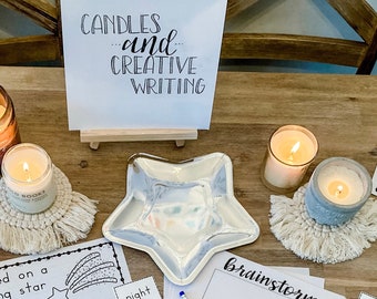 Candles and Creative Writing Brainstorming Bundle