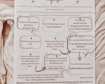 Feelings and Conflict Resolution