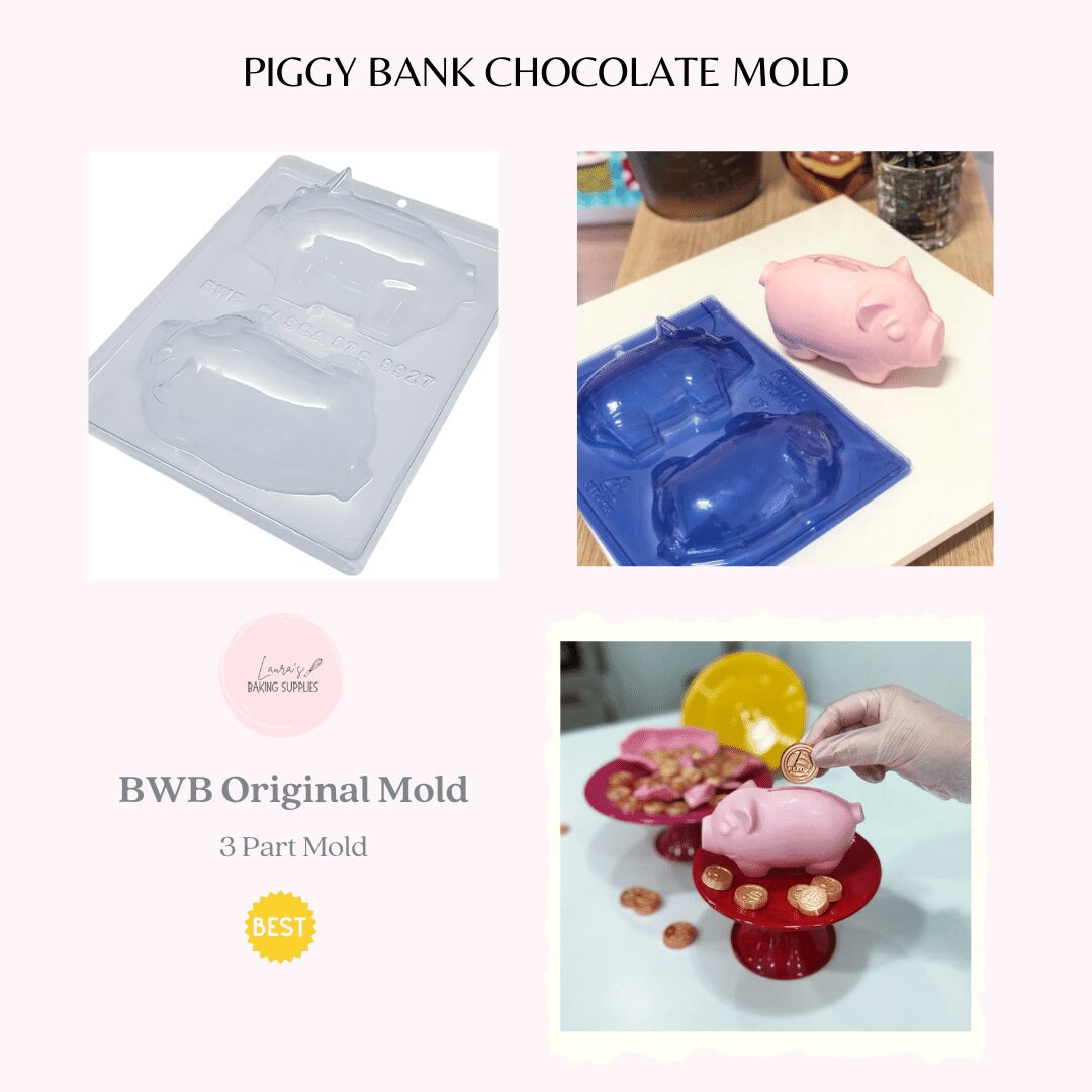 Piggy Bank Mold BWB 3 Piece Mold Ships Immediately Etsy