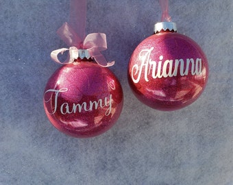Adornos navideños personalizados / Adornos con nombre personalizado