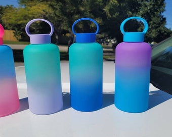 Botella de agua Ombre: botella reutilizable personalizada, sin BPA