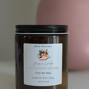 Personalized gift for teachers, teachers, educators, unique gifts, thank you gifts, end-of-year gifts. Gift, candle, floral candle