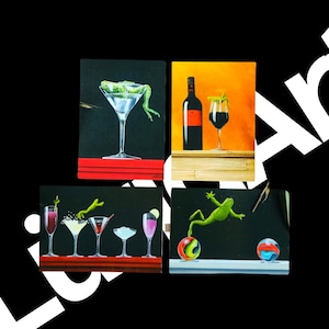 Kunstkarten Set - Titel: The life of a frog | Kunstkarten  | Geschenk | Dekoration