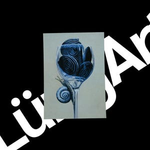 Kunstkarte - Titel: Die Lakritzschnecke | Geschenk | Dekoration