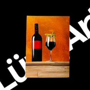 Kunstkarte - Titel: Vino de Chill | Geschenk | Dekoration