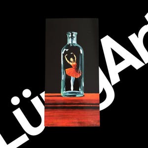 Kunstkarte - Titel: Dschinni | langes Format | Geschenk | Dekoration