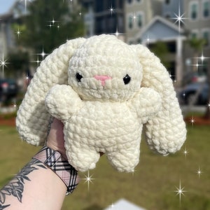 Bunny Crochet Plushie | Cute Pastel Stuffed Animal Toy