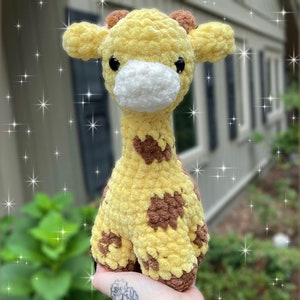 Giraffe Crochet Plushie | Cute Animal Stuffed Toy | Kids Toys