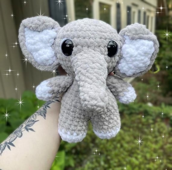Elephant Crochet Plushie | Multiple Colors