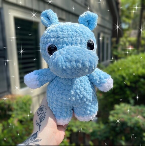 Hippo Crochet Plushie