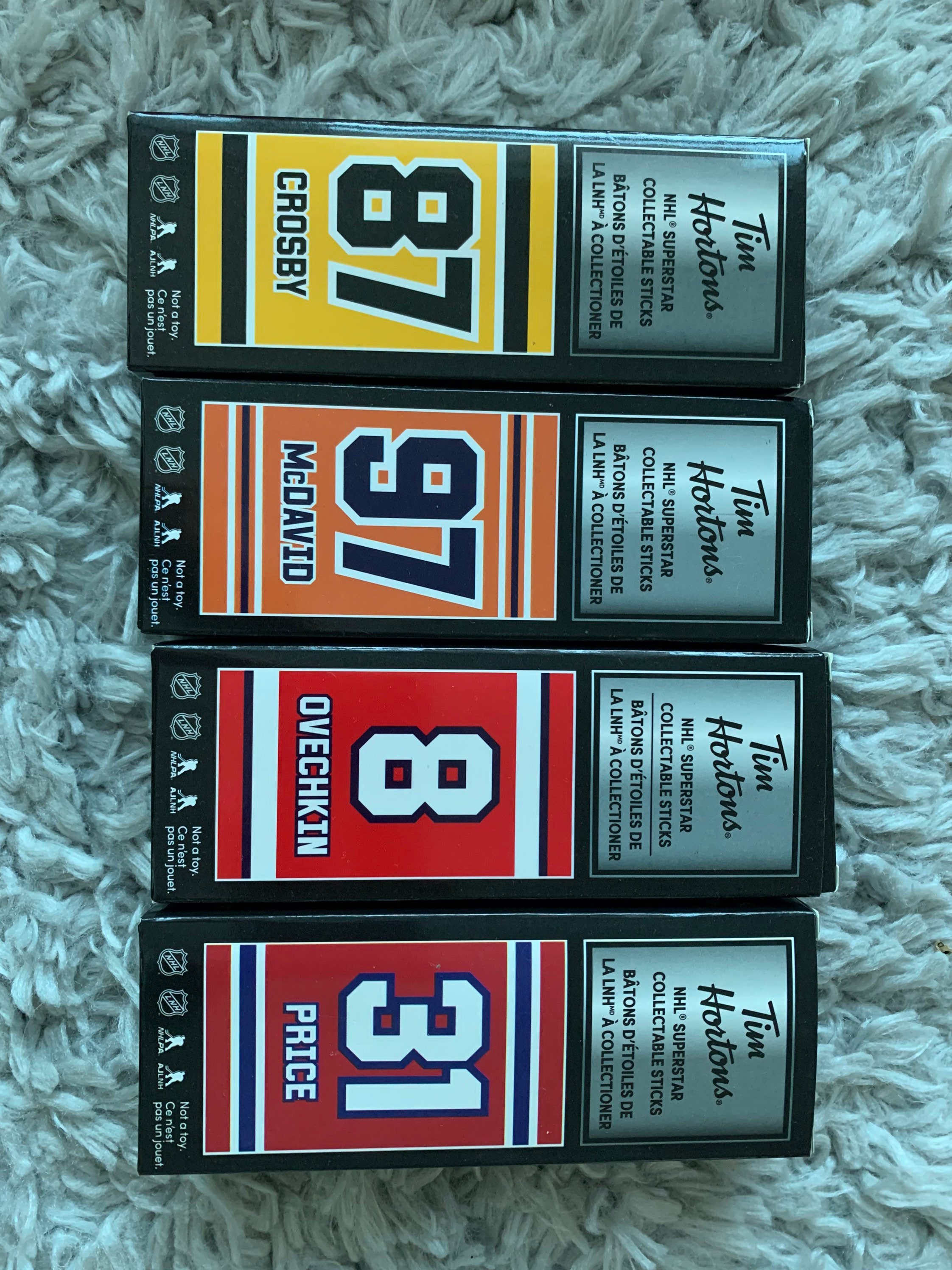 Tim hortons drehbare collectible hockey sticks