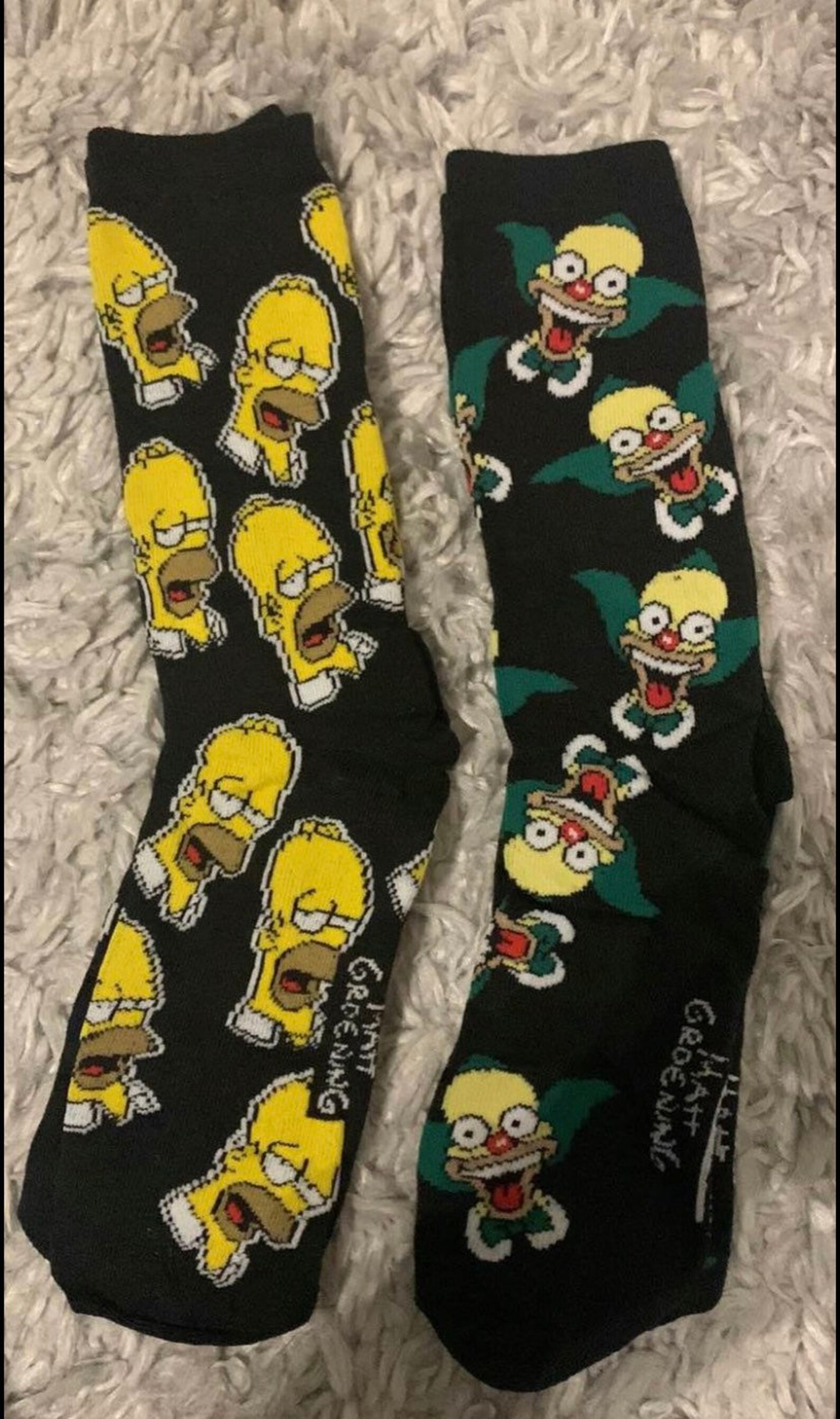 Homer Simpson & Krusty the Clown Dress Socks | Etsy