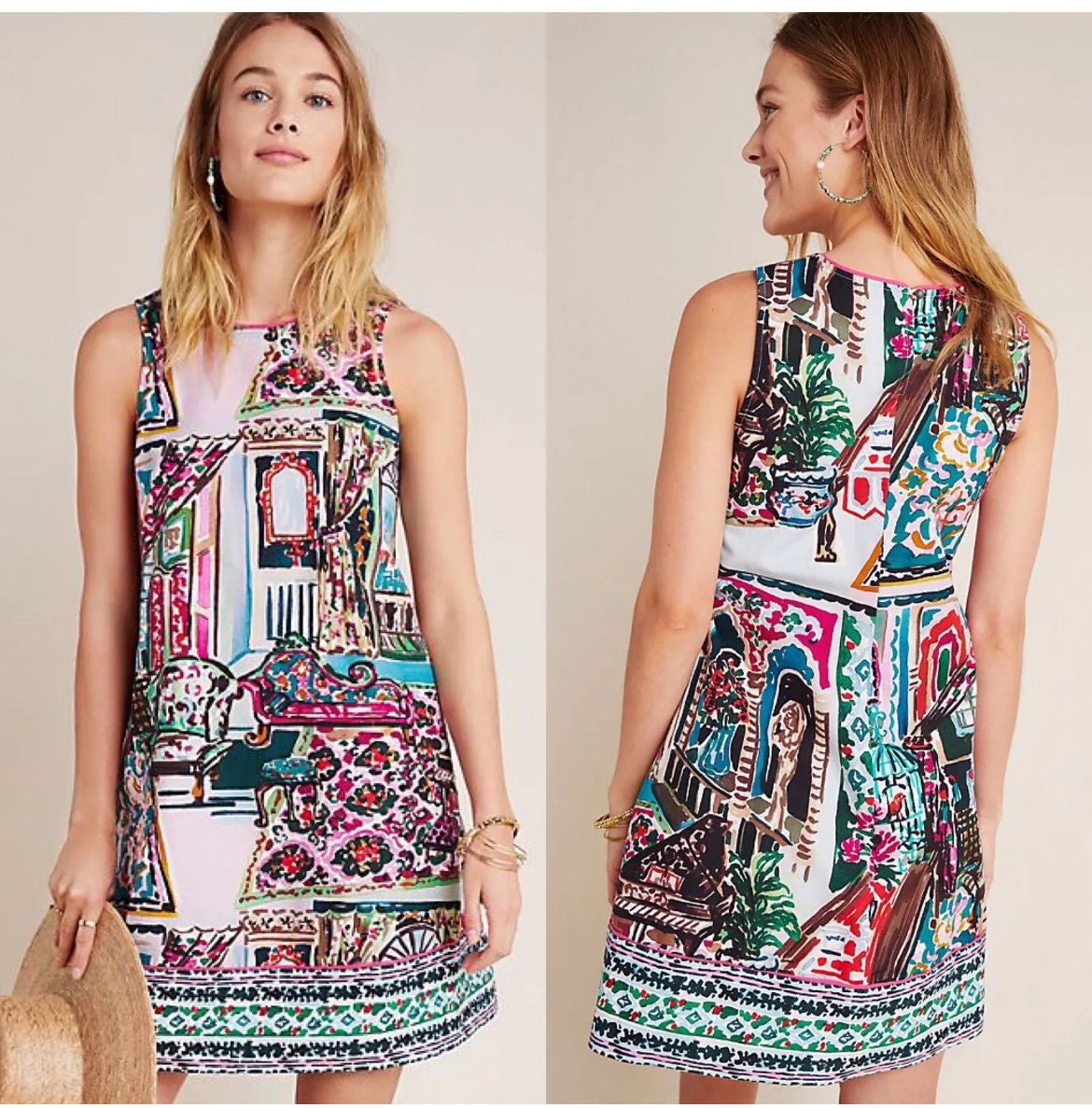 Anthropologie Amelia Mini Shift Dress XS Free Ship - Etsy