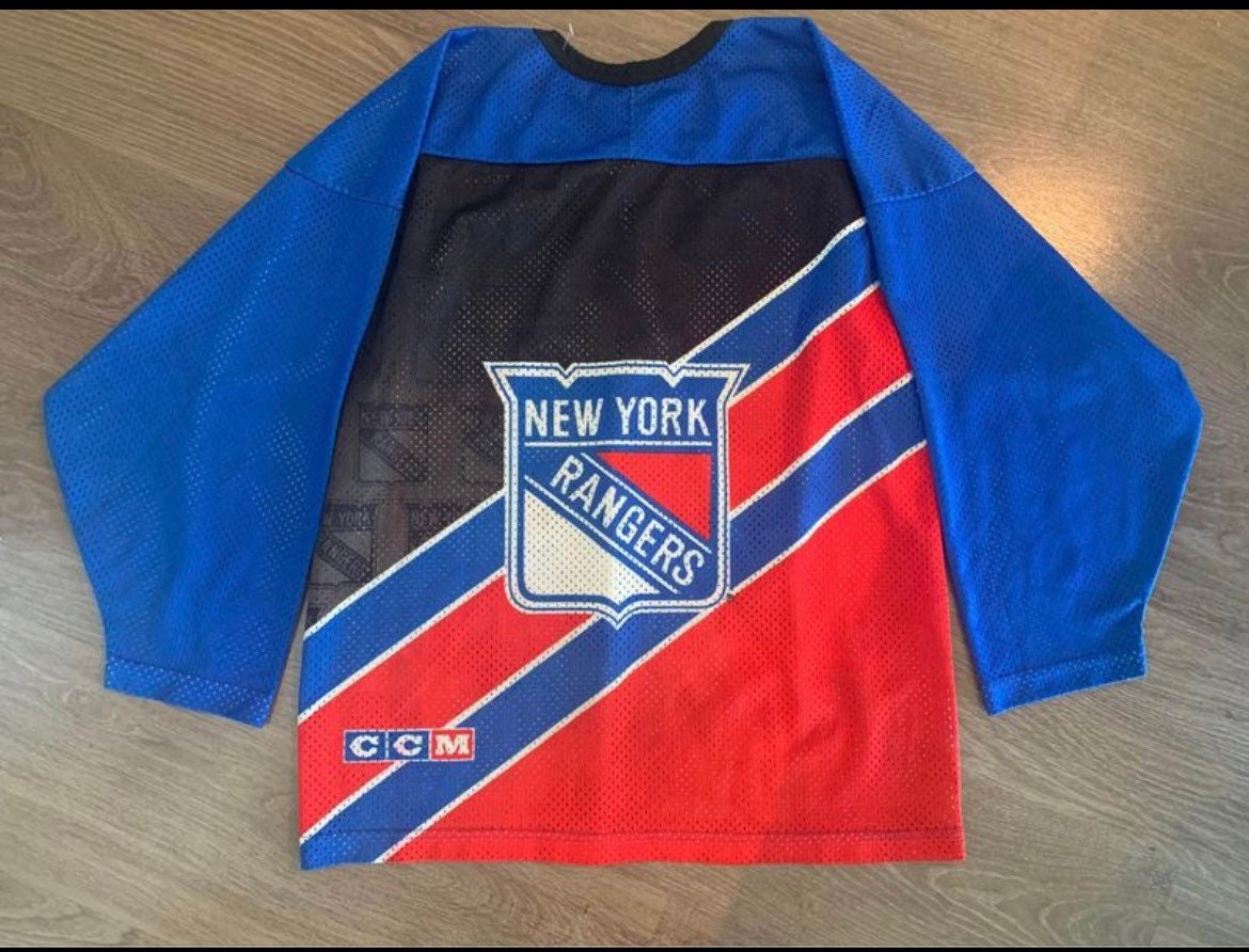90s Vintage New York Rangers Lightweight CCM NHL ICE Hockey Jersey Made in  USA, Men's Fashion, Activewear on Carousell