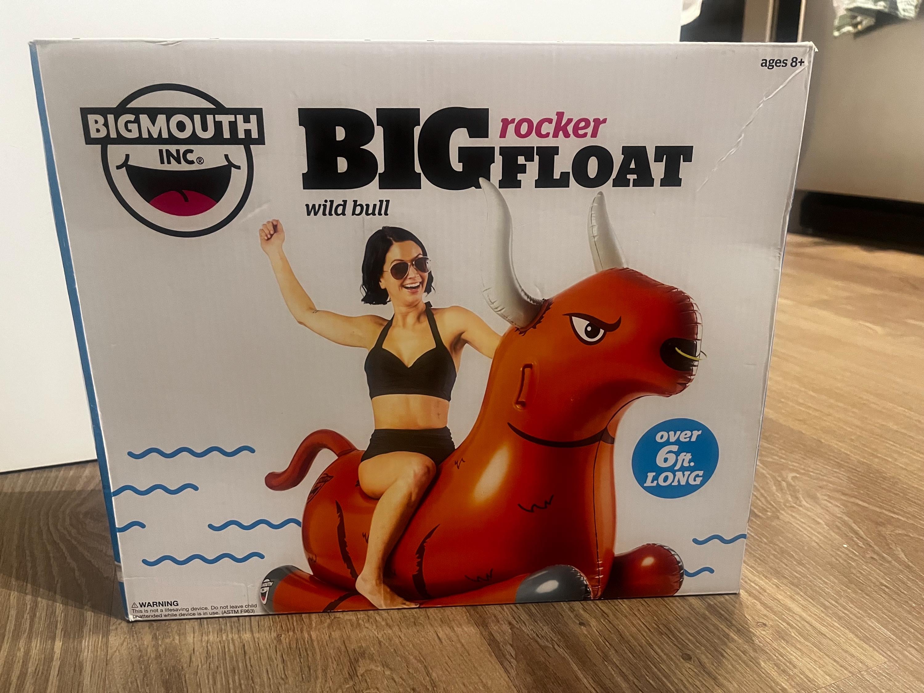 Big Mouth Bull Swim Float Giant Checkered Pool Ring Float Pool Supplies  Canada