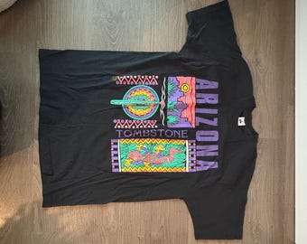 1990 Single Stitched Arizona Tombstone Vintage Made in USA fruit of the loom T shirt Adult XL - Free Ship
