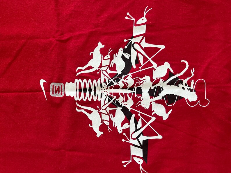 Vintage Deadstock Y2K Nike Shox Animal Graphic Shirt Size Small Made in Canada - Rare FREE SHIP image 6