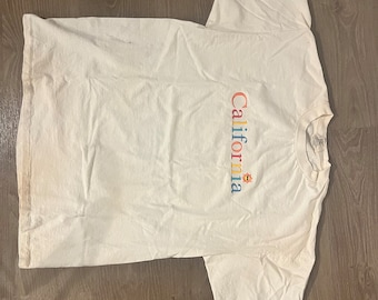 Vintage Single Stitched California Stitched logo Made is USA T shirt Adults XL  Free Ship