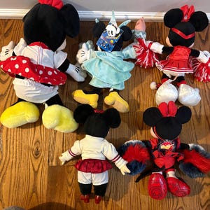 Vintage Disney Minnie Mouse Plush stuffed animal Plushies Stuffies lot - FREE SHIP Bild 2