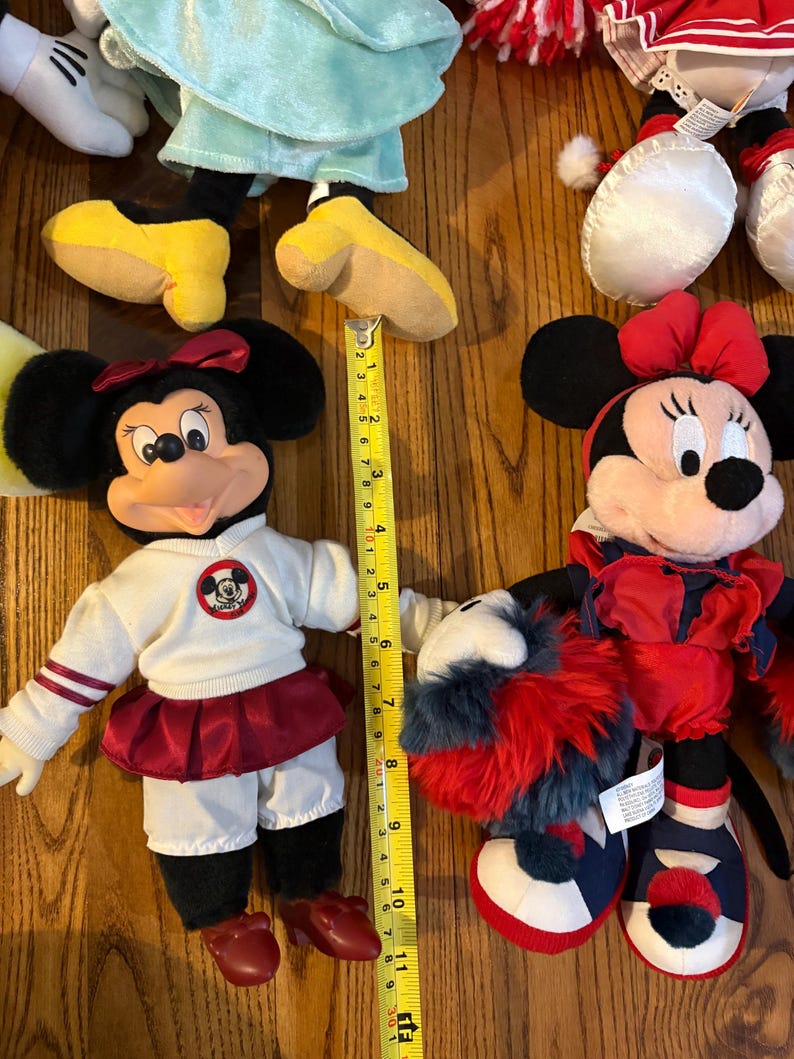 Vintage Disney Minnie Mouse Plush stuffed animal Plushies Stuffies lot - FREE SHIP Bild 3