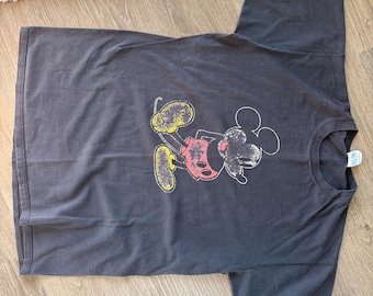 Vintage single Stitched Disney Mickey Mouse T Shirt - Adult XL Made in USA - Free Ship