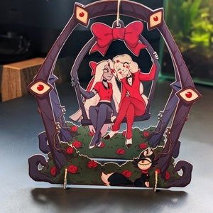 Charlie & Vaggie - Hazbin Hotel Paper Craft Standee