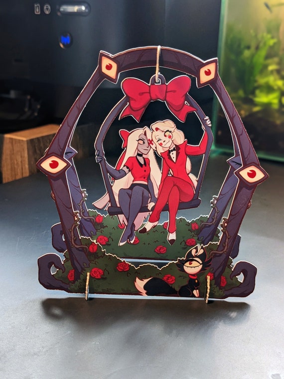 Charlie & Vaggie - Hazbin Hotel Paper Craft Standee