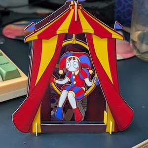 Pomni - Amazing Digital Circus Paper Craft Standee