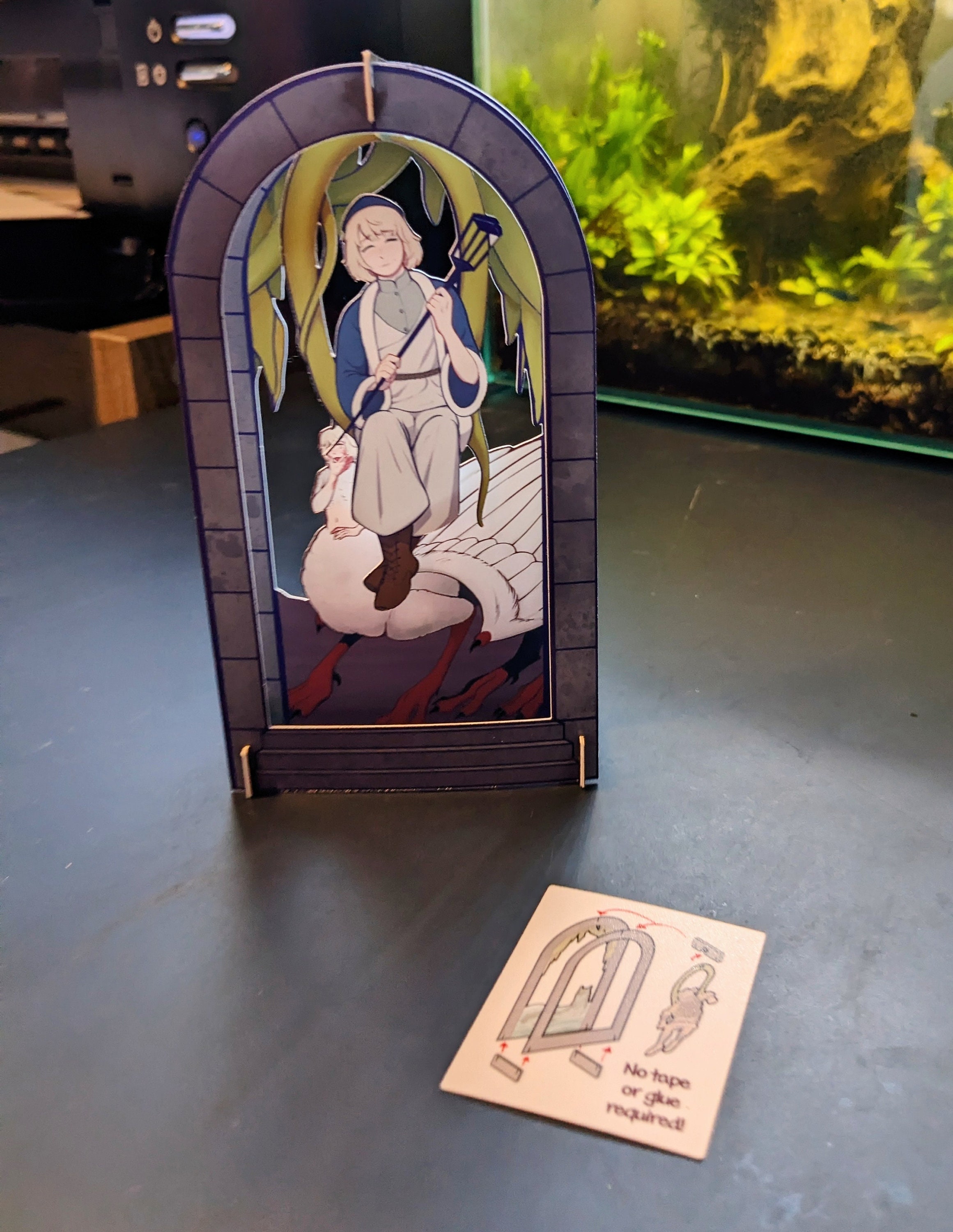 Falin - Dungeon Meshi Paper Craft Standee - Etsy UK
