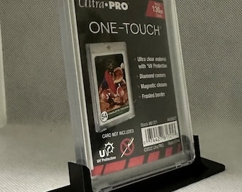 Ultra Pro 130pt One-Touch Magnetic Card Holder: Black Vertical Display Stand