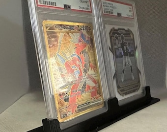 dual Graded Card vertical Stand Slab Holder Display Pokemon Sports Cards standard size